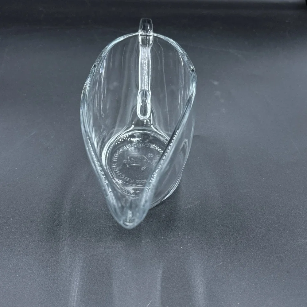 Vintage #1043 Anchor Hocking Clear Glass Gravy Boat, Sauce Cup‎ - 12 Oz - USA